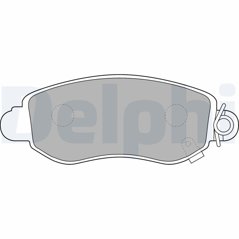 Set placute frana de mana DELPHI LP1582