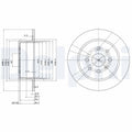 Disc frana DELPHI BG3141