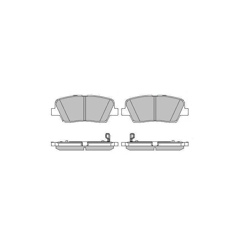 Set placute frana MOTAQUIP LVXL1680