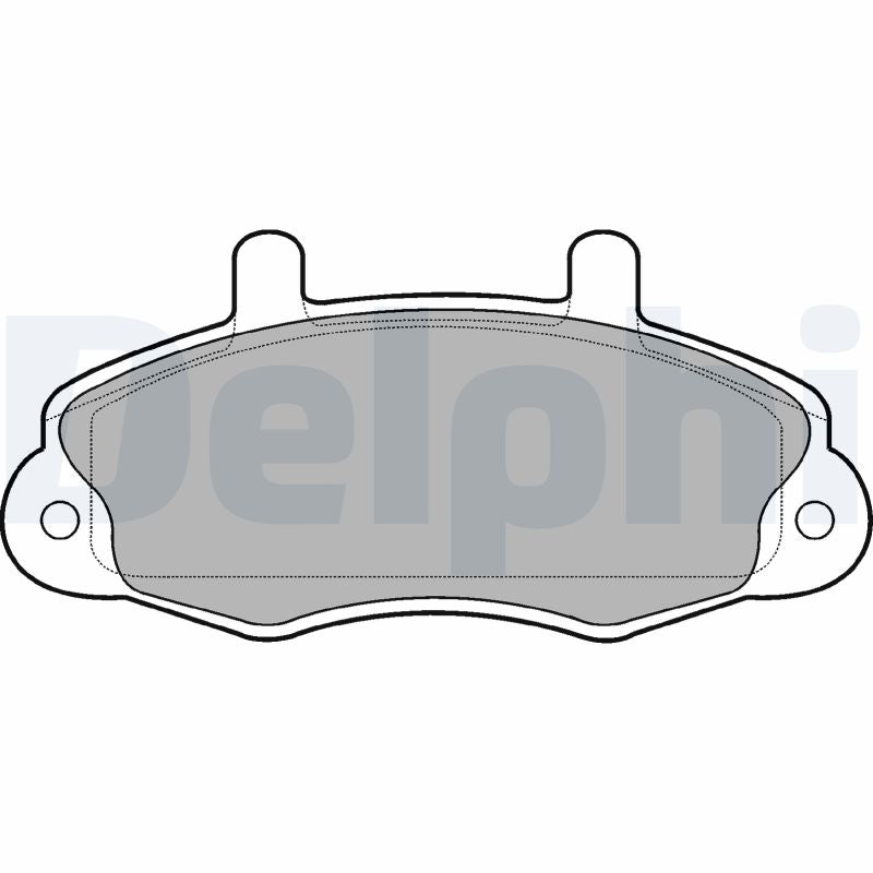Set placute frana DELPHI LP766