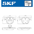 Set placute frana SKF VKBP 90508