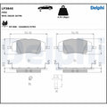 Set placute frana DELPHI LP3840