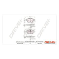 Set placute frana Dr!ve+ DP1010.10.0120
