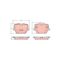 Set placute frana TRW GDB2419