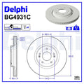 Disc frana DELPHI BG4931C