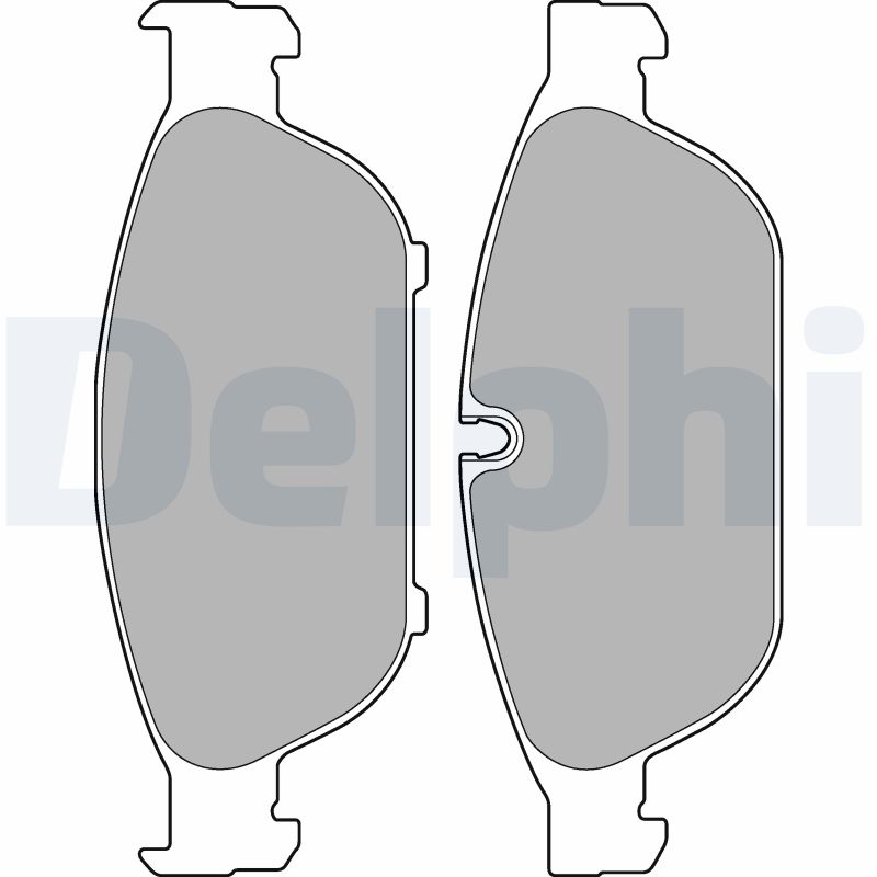 Set placute frana DELPHI LP2301