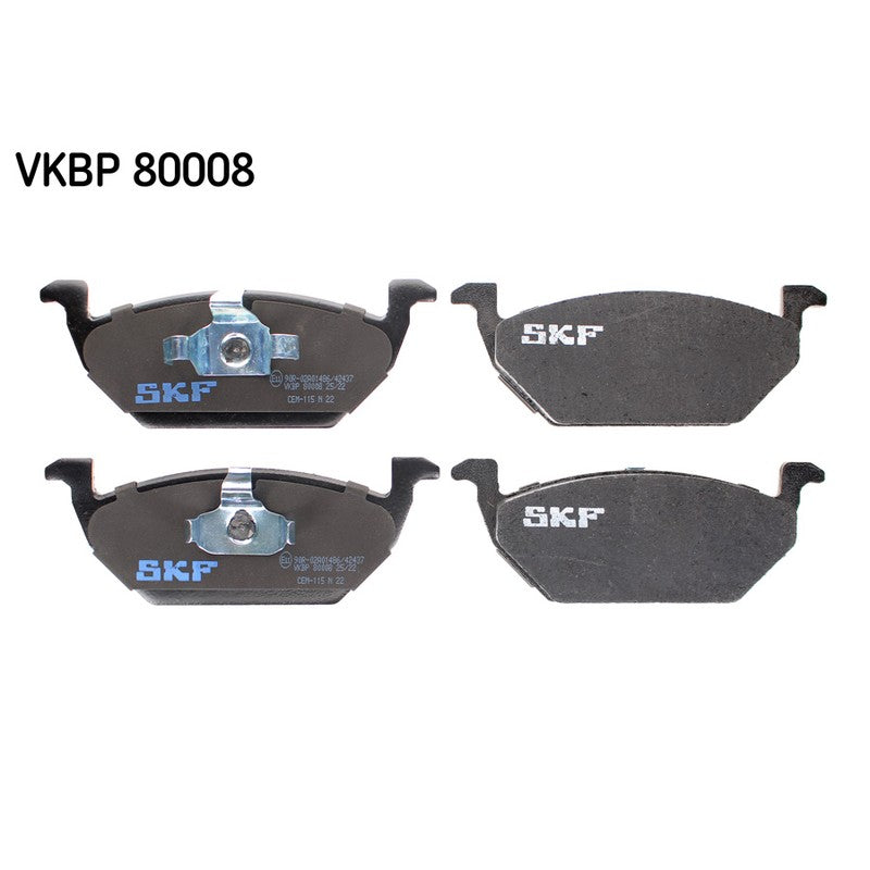 Set placute frana SKF VKBP 80008