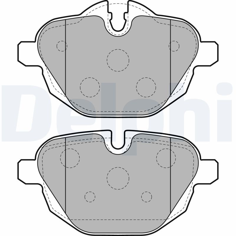 Set placute frana de mana DELPHI LP2162