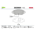Set placute frana VALEO 302506A