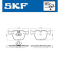 Set placute frana SKF VKBP 90471