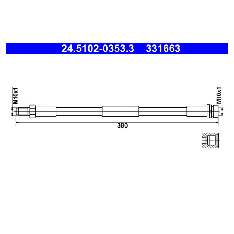 Furtun frana ATE 24.5102-0353.3