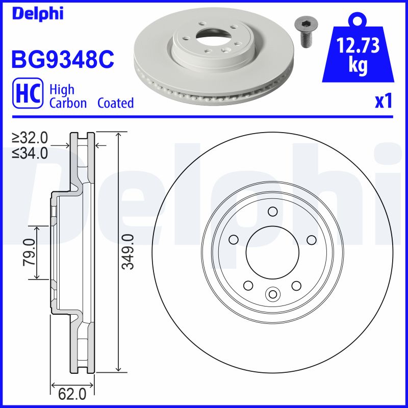 Disc frana DELPHI BG9348C