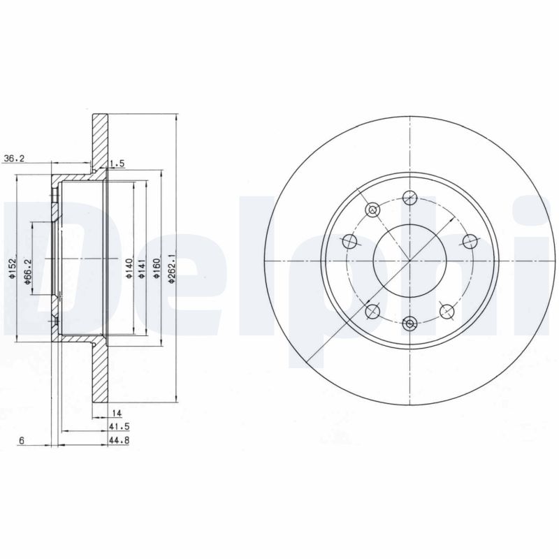 Disc frana DELPHI BG3426