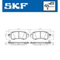 Set placute frana SKF VKBP 80478 A