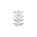 Set placute frana JURID 571968J
