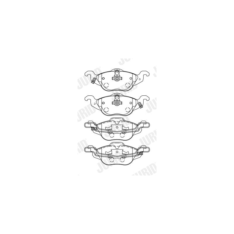 Set placute frana JURID 571968J
