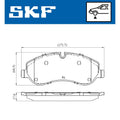 Set placute frana SKF VKBP 80029 E