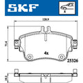 Set placute frana SKF VKBP 80099