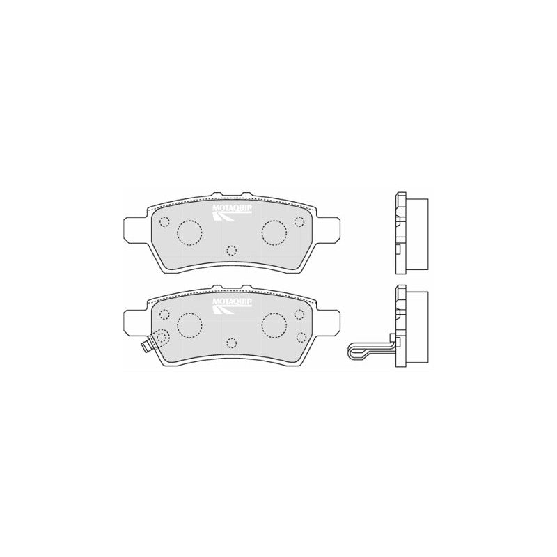 Set placute frana MOTAQUIP LVXL1223