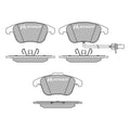 Set placute frana MOTAQUIP LVXL1402