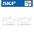 Set placute frana SKF VKBP 90600
