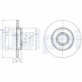Disc frana DELPHI BG3416