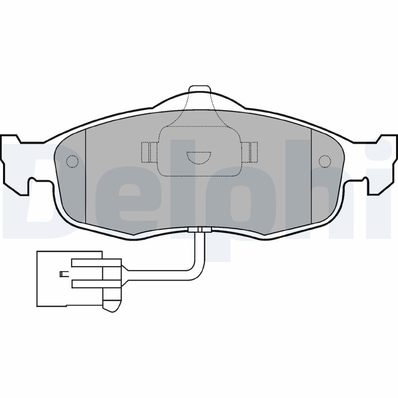 Set placute frana DELPHI LP781