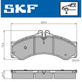 Set placute frana SKF VKBP 80251