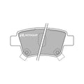 Set placute frana MOTAQUIP LVXL1137