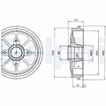 Tambur frana DELPHI BF484