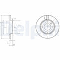 Disc frana DELPHI BG2109