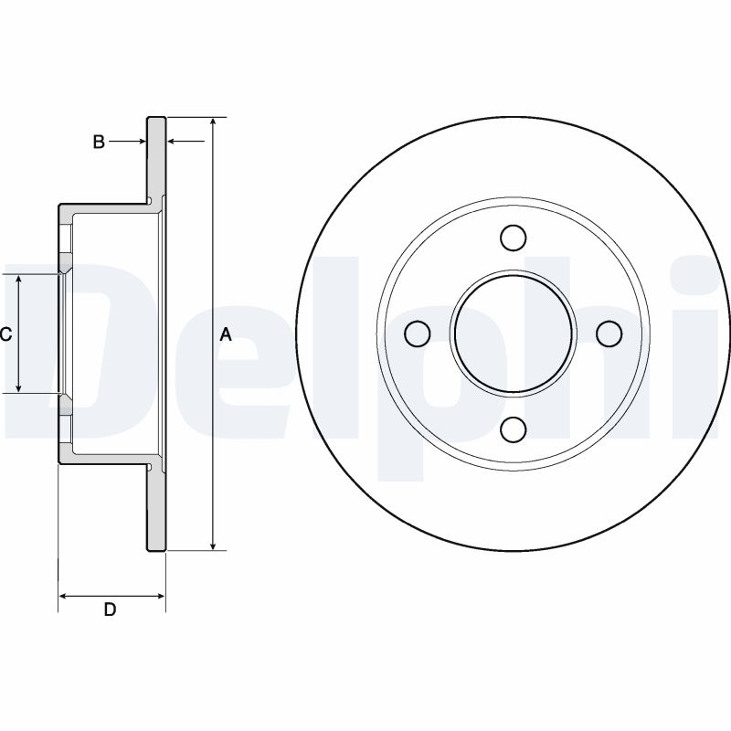 Disc frana DELPHI BG2343