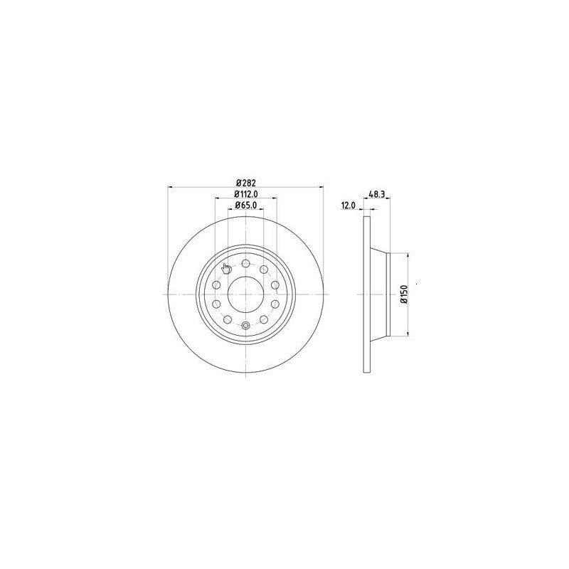 Disc frana MTR 12108509