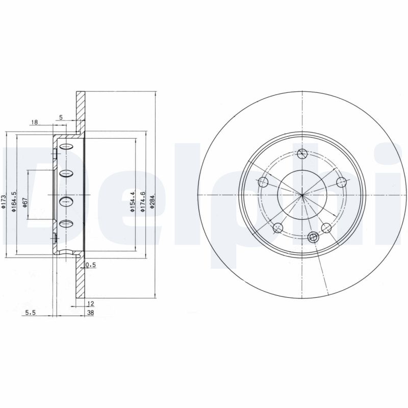 Disc frana DELPHI BG2769
