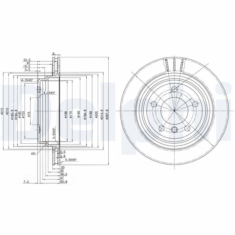 Disc frana DELPHI BG3042