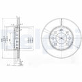 Disc frana DELPHI BG3658