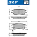 Set placute frana SKF VKBP 90597 A