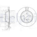 Disc frana DELPHI BG3959