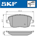 Set placute frana SKF VKBP 80517