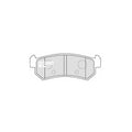 Set placute frana MOTAQUIP LVXL1177