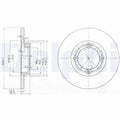 Disc frana DELPHI BG3551