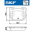 Set placute frana SKF VKBP 90514