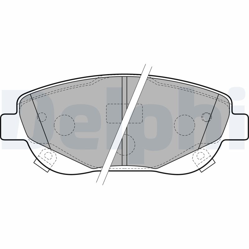 Set placute frana DELPHI LP2207