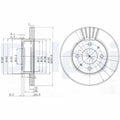 Disc frana DELPHI BG3749