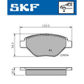 Set placute frana SKF VKBP 80608