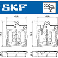 Set placute frana SKF VKBP 90199