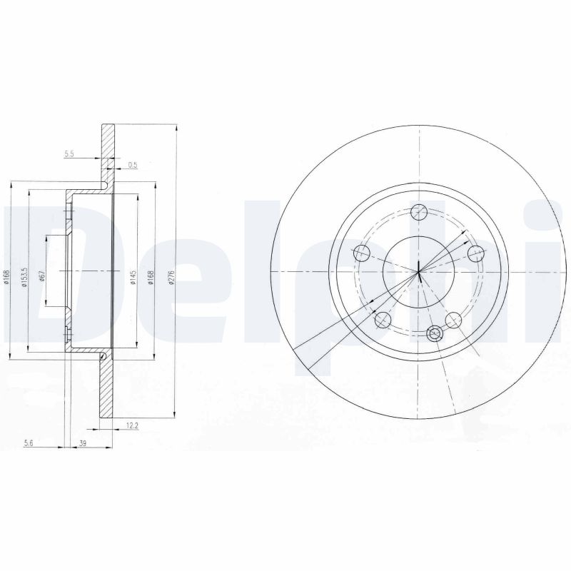 Disc frana DELPHI BG3840