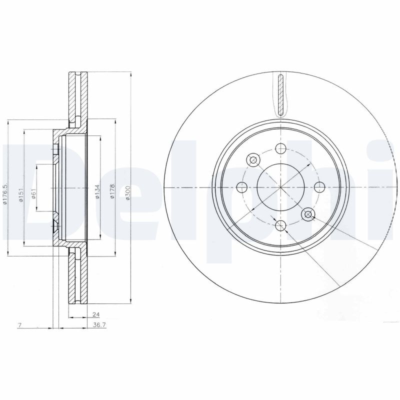 Disc frana DELPHI BG3929