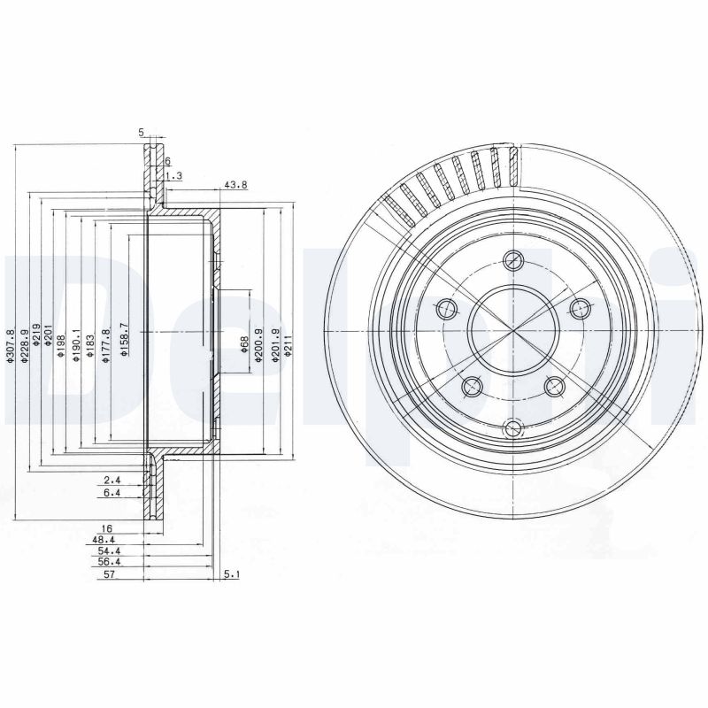 Disc frana DELPHI BG4041