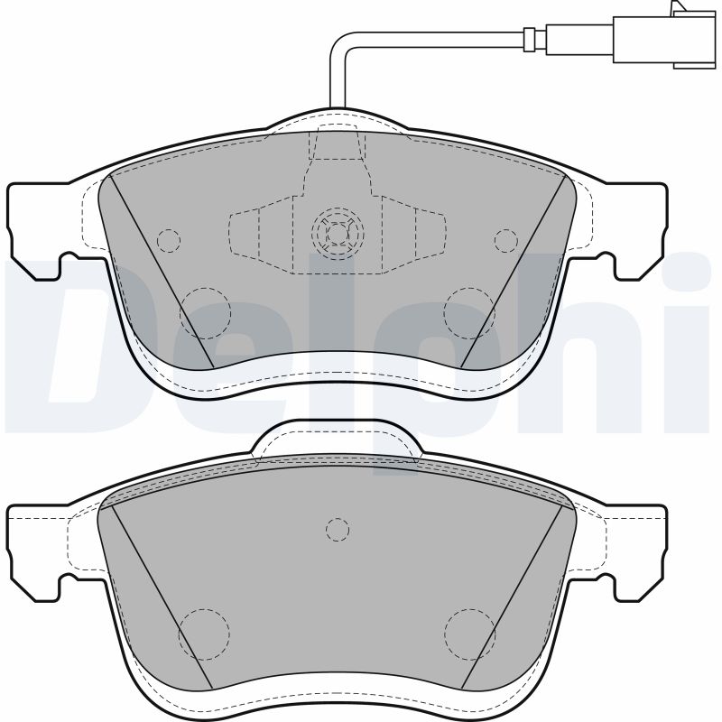 Set placute frana DELPHI LP2168
